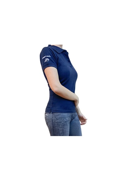 Polo Azul Mujer
